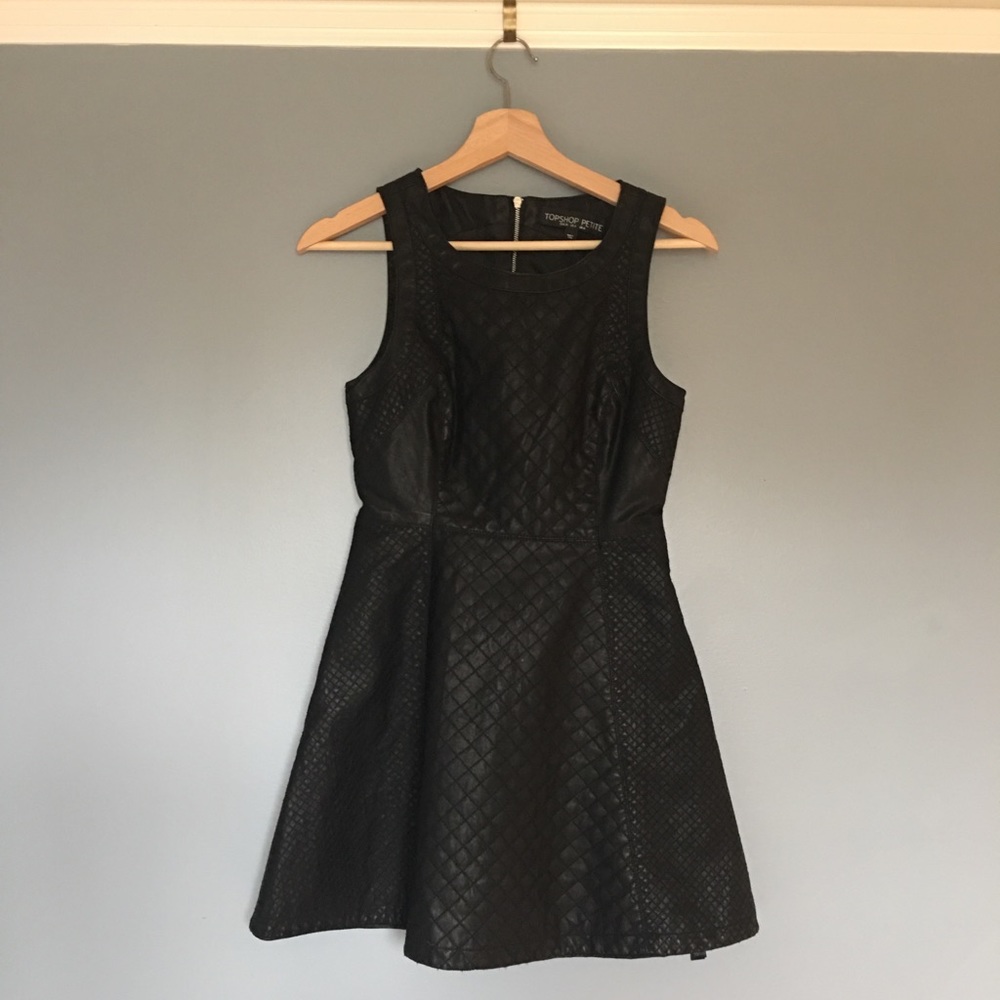 Topshop Leather Dress